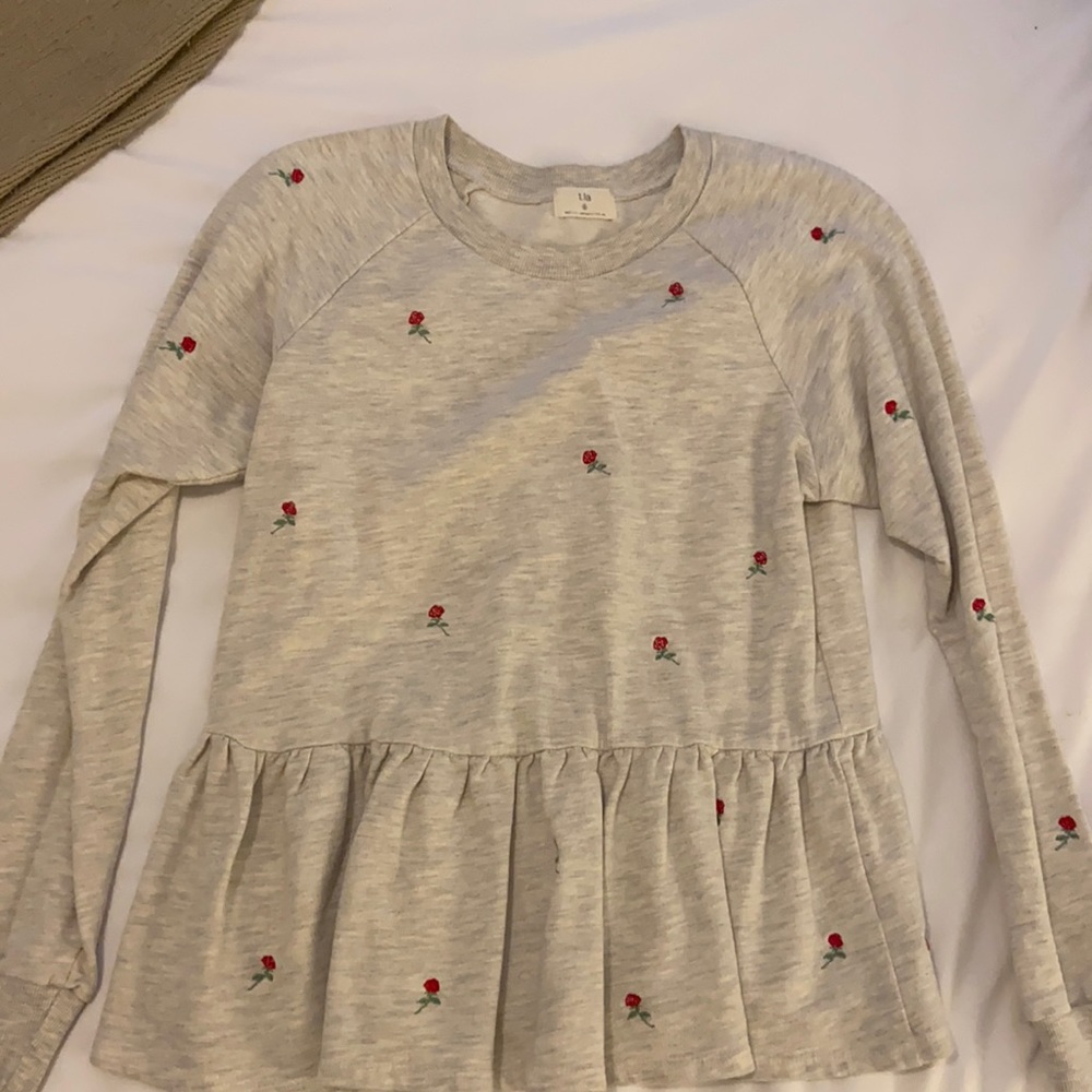 Peplum sweater